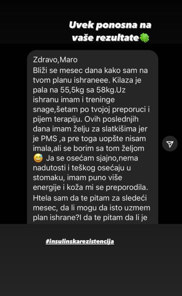 utisak klijenta o radu sa MM nutrition