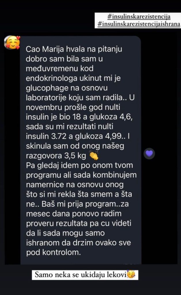 Utisak klijenta o radu sa MM nutrition