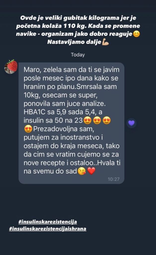 Utisak klijenta o radu sa MM nutrition