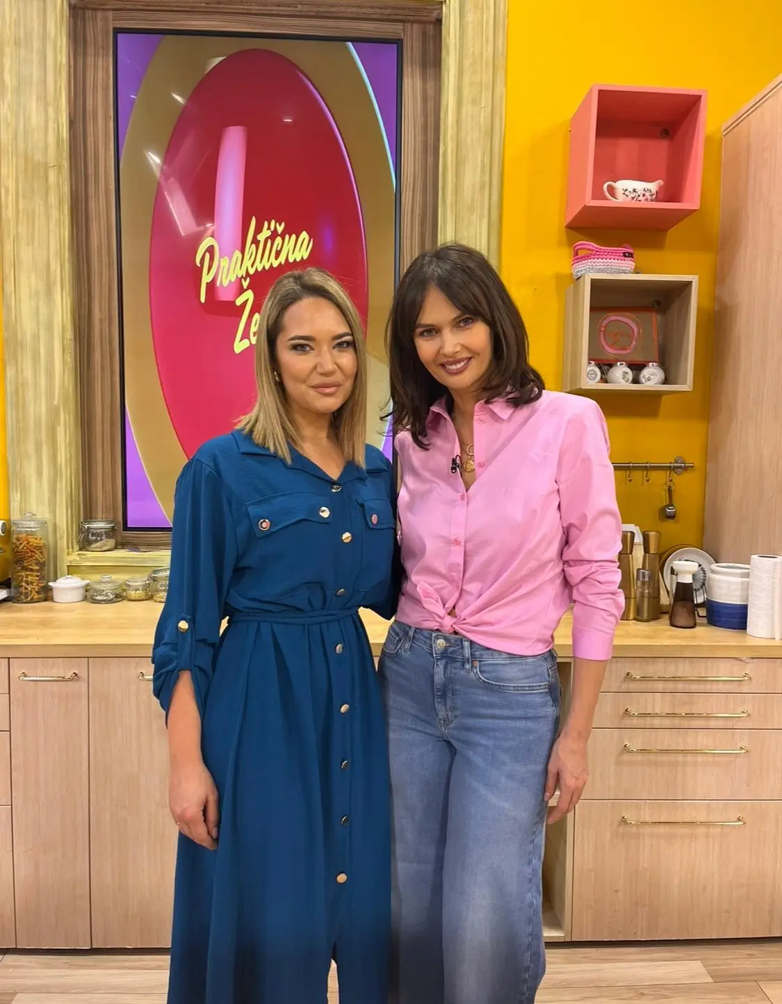 Voditeljka emisije "Praktična žena" Nataša Pavlović i nutricionista Marija Milanovič